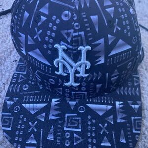 Black and White Patterned Cap